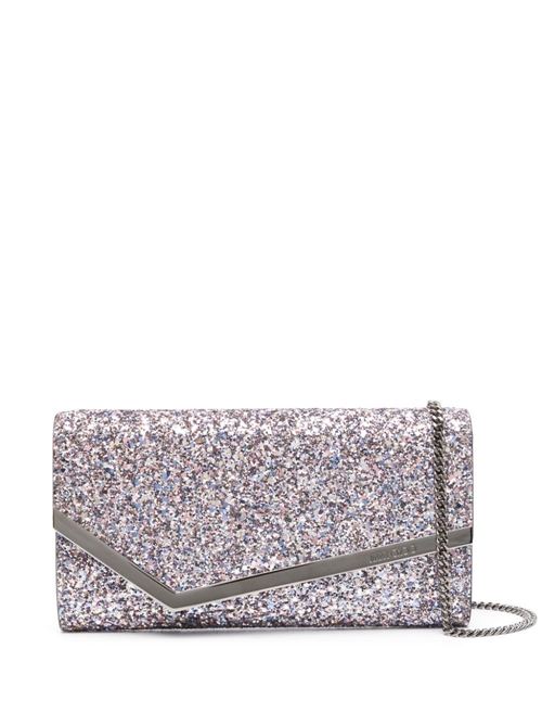 EMMIE clutch bag with raw glitter Jimmy Choo | EMMIECBFSPRINKLEMIX